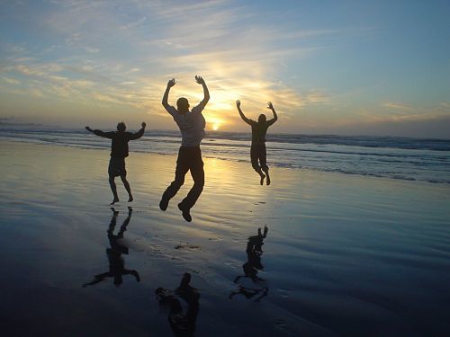 Jumping at Water