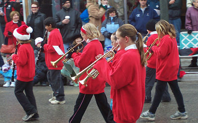 Walking in Parade