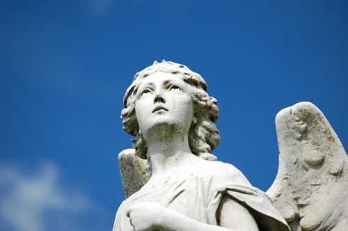Angel Looking at Sky