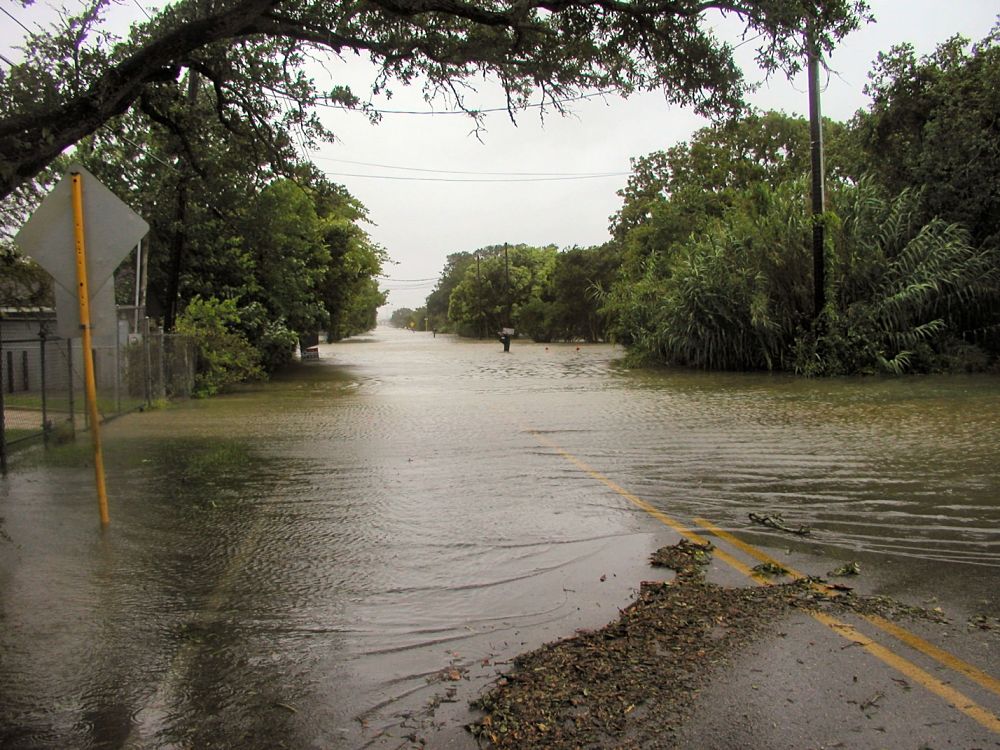 flooding from tropical storm Claudette